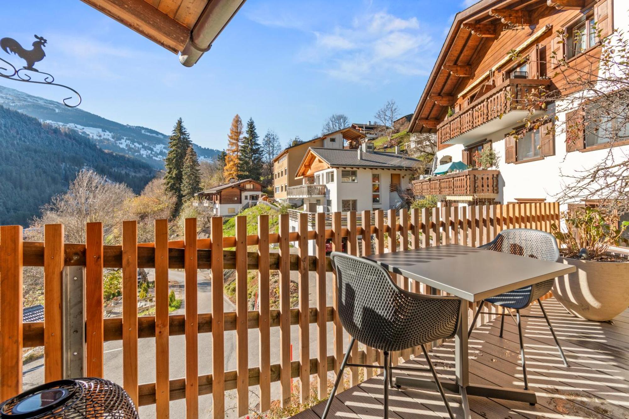 Gemuetliches Chalet Mit Privater Sauna Und Schoener Aussicht Küblis Buitenkant foto