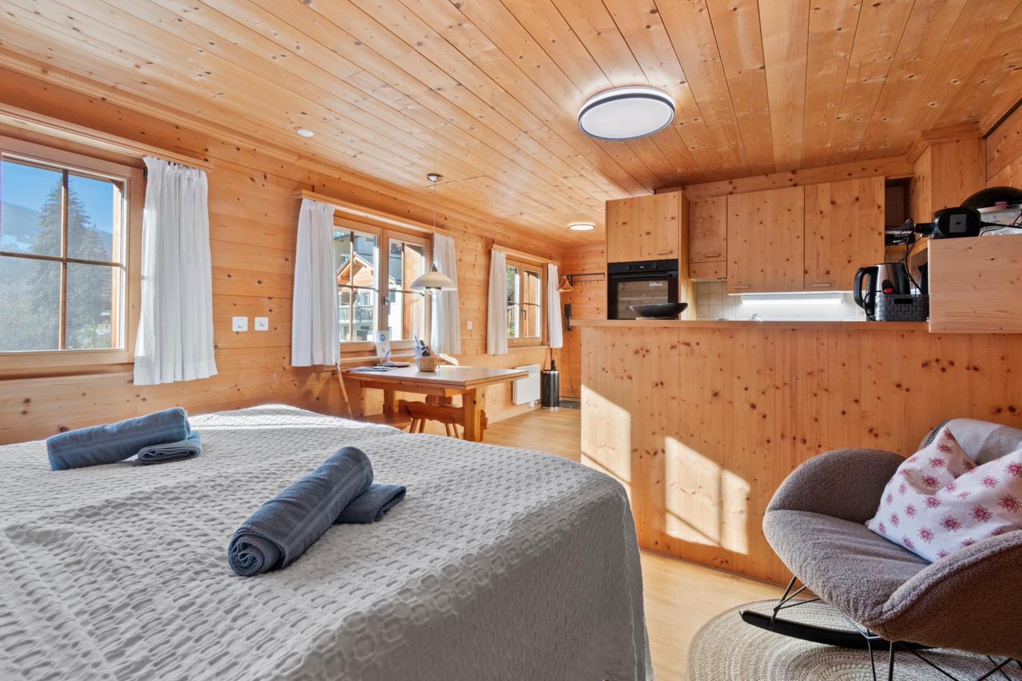 Gemuetliches Chalet Mit Privater Sauna Und Schoener Aussicht Küblis Buitenkant foto